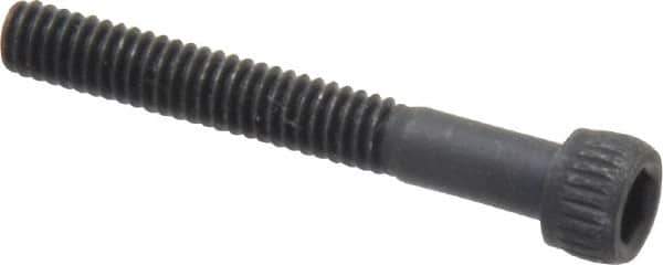 Unbrako - #8-32 UNC Hex Socket Drive, Socket Cap Screw - Alloy Steel, Black Oxide Finish, 1-1/4" Length Under Head - Industrial Tool & Supply