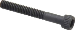 Unbrako - #8-32 UNC Hex Socket Drive, Socket Cap Screw - Alloy Steel, Black Oxide Finish, 1-1/4" Length Under Head - Industrial Tool & Supply