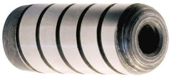 Unbrako - M3, 8mm OAL, Knurled Cup Point Set Screw - Grade 45H Alloy Steel, 1.5mm Key - Industrial Tool & Supply