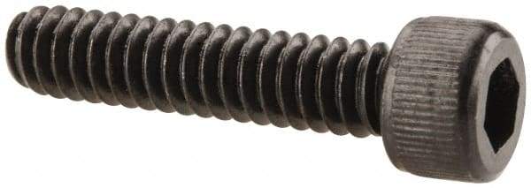 Unbrako - #10-24 UNC Hex Socket Drive, Socket Cap Screw - Alloy Steel, Black Oxide Finish, 7/8" Length Under Head - Industrial Tool & Supply