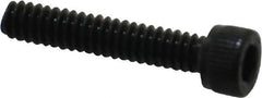 Unbrako - #10-24 UNC Hex Socket Drive, Socket Cap Screw - Alloy Steel, Black Oxide Finish, 1" Length Under Head - Industrial Tool & Supply