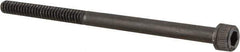 Unbrako - #10-24 UNC Hex Socket Drive, Socket Cap Screw - Alloy Steel, Black Oxide Finish, 3" Length Under Head - Industrial Tool & Supply