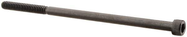 Unbrako - #10-24 UNC Hex Socket Drive, Socket Cap Screw - Alloy Steel, Black Oxide Finish, 4" Length Under Head - Industrial Tool & Supply