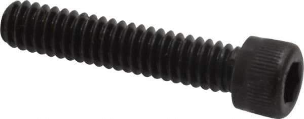 Unbrako - 1/4-20 UNC Hex Socket Drive, Socket Cap Screw - Alloy Steel, Black Oxide Finish, 1-1/4" Length Under Head - Industrial Tool & Supply