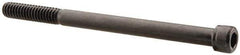 Unbrako - 1/4-20 UNC Hex Socket Drive, Socket Cap Screw - Alloy Steel, Black Oxide Finish, 3-1/2" Length Under Head - Industrial Tool & Supply