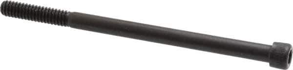 Unbrako - 1/4-20 UNC Hex Socket Drive, Socket Cap Screw - Alloy Steel, Black Oxide Finish, 4" Length Under Head - Industrial Tool & Supply