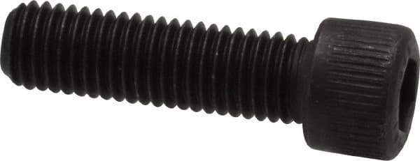 Unbrako - 1/4-28 UNF Hex Socket Drive, Socket Cap Screw - Alloy Steel, Black Oxide Finish, 7/8" Length Under Head - Industrial Tool & Supply
