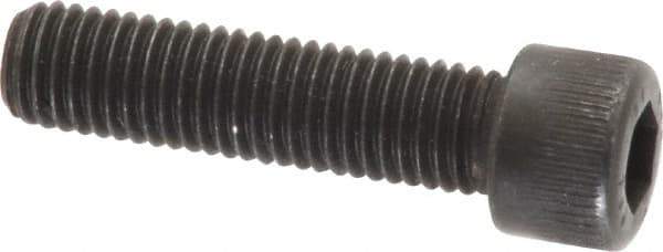 Unbrako - 1/4-28 UNF Hex Socket Drive, Socket Cap Screw - Alloy Steel, Black Oxide Finish, 1" Length Under Head - Industrial Tool & Supply