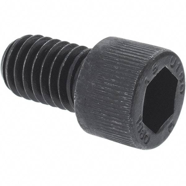 Unbrako - 1-1/4 - 7 UNC Hex Socket Drive, Socket Cap Screw - Alloy Steel, Black Oxide Finish, 3-1/2" Length Under Head - Industrial Tool & Supply