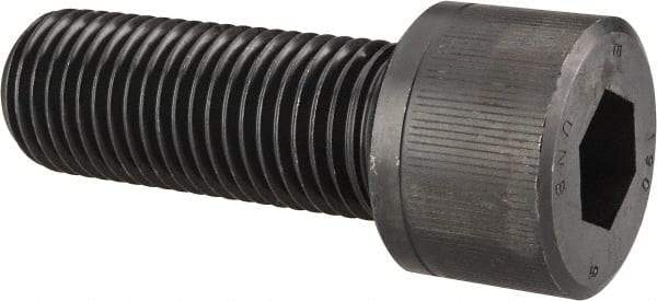 Unbrako - 1-8 UNC Hex Socket Drive, Socket Cap Screw - Alloy Steel, Black Oxide Finish, 3" Length Under Head - Industrial Tool & Supply