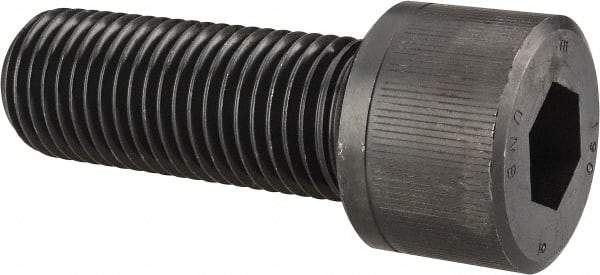 Unbrako - 1-1/4 - 7 UNC Hex Socket Drive, Socket Cap Screw - Alloy Steel, Black Oxide Finish, 3" Length Under Head - Industrial Tool & Supply