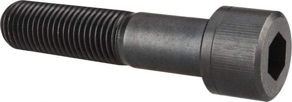 Unbrako - 1-1/4 - 7 UNC Hex Socket Drive, Socket Cap Screw - Alloy Steel, Black Oxide Finish, 5-1/2" Length Under Head - Industrial Tool & Supply