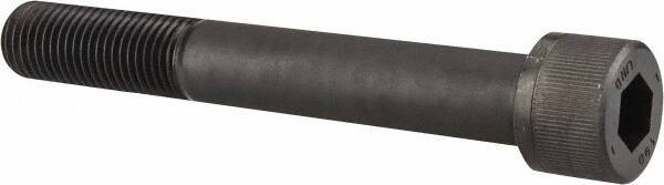 Unbrako - 1-1/4 - 7 UNC Hex Socket Drive, Socket Cap Screw - Alloy Steel, Black Oxide Finish, 9" Length Under Head - Industrial Tool & Supply