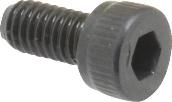 Unbrako - M4x0.70 Metric Coarse Hex Socket Drive, Socket Cap Screw - Grade 12.9 Alloy Steel, Black Oxide Finish, 8mm Length Under Head - Industrial Tool & Supply