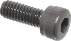 Unbrako - M4x0.70 Metric Coarse Hex Socket Drive, Socket Cap Screw - Grade 12.9 Alloy Steel, Black Oxide Finish, 10mm Length Under Head - Industrial Tool & Supply