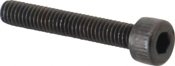Unbrako - M4x0.70 Metric Coarse Hex Socket Drive, Socket Cap Screw - Grade 12.9 Alloy Steel, Black Oxide Finish, 25mm Length Under Head - Industrial Tool & Supply