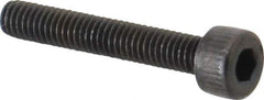 Unbrako - M4x0.70 Metric Coarse Hex Socket Drive, Socket Cap Screw - Grade 12.9 Alloy Steel, Black Oxide Finish, 25mm Length Under Head - Industrial Tool & Supply