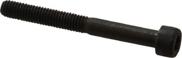 Unbrako - M5x0.80 Metric Coarse Hex Socket Drive, Socket Cap Screw - Grade 12.9 Alloy Steel, Black Oxide Finish, 45mm Length Under Head - Industrial Tool & Supply