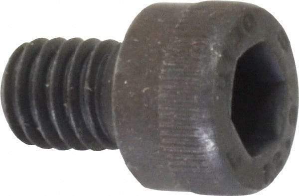 Unbrako - M6x1.00 Metric Coarse Hex Socket Drive, Socket Cap Screw - Grade 12.9 Alloy Steel, Black Oxide Finish, 8mm Length Under Head - Industrial Tool & Supply