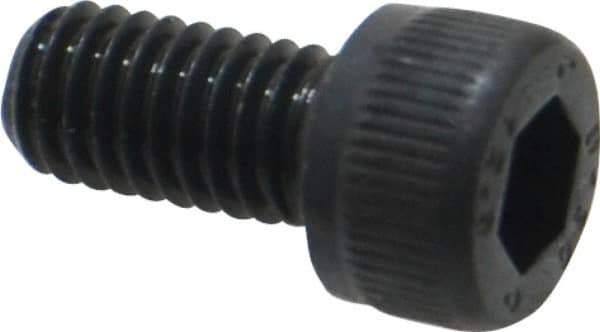 Unbrako - M6x1.00 Metric Coarse Hex Socket Drive, Socket Cap Screw - Grade 12.9 Alloy Steel, Black Oxide Finish, 12mm Length Under Head - Industrial Tool & Supply