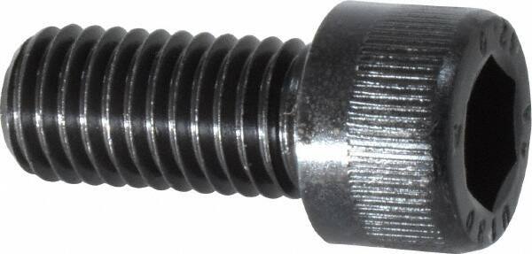 Unbrako - M12x1.75 Metric Coarse Hex Socket Drive, Socket Cap Screw - Grade 12.9 Alloy Steel, Black Oxide Finish, 25mm Length Under Head - Industrial Tool & Supply