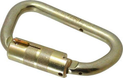 Miller - 400 Lb. Capacity Locking Carabiner - 1 Inch, Screw Lock Gate, Steel - Industrial Tool & Supply