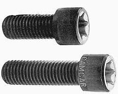 Camcar - 1/4-20 UNC Torx Plus Drive, Socket Cap Screw - Alloy Steel, Black Oxide Finish, Partially Threaded, 2-1/2" Length Under Head - Industrial Tool & Supply
