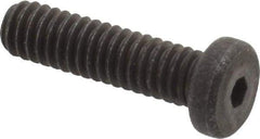 Unbrako - #8-32 UNC Hex Socket Drive, Low Socket Cap Screw - Alloy Steel, Black Oxide Finish, 5/8" Length Under Head - Industrial Tool & Supply