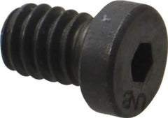 Unbrako - 1/4-20 UNC Hex Socket Drive, Low Socket Cap Screw - Alloy Steel, Black Oxide Finish, 3/8" Length Under Head - Industrial Tool & Supply