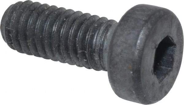Unbrako - M4x0.70 Metric Coarse Hex Socket Drive, Low Socket Cap Screw - Grade 10.9 Alloy Steel, Black Oxide Finish, 10mm Length Under Head - Industrial Tool & Supply