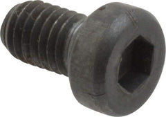 Unbrako - M5x0.80 Metric Coarse Hex Socket Drive, Low Socket Cap Screw - Grade 10.9 Alloy Steel, Black Oxide Finish, 8mm Length Under Head - Industrial Tool & Supply