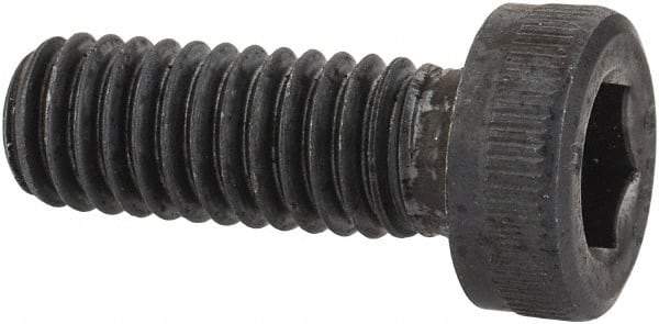 Unbrako - M6x1.00 Metric Coarse Hex Socket Drive, Low Socket Cap Screw - Grade 10.9 Alloy Steel, Black Oxide Finish, 16mm Length Under Head - Industrial Tool & Supply
