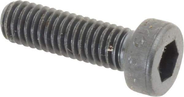 Unbrako - M6x1.00 Metric Coarse Hex Socket Drive, Low Socket Cap Screw - Grade 10.9 Alloy Steel, Black Oxide Finish, 20mm Length Under Head - Industrial Tool & Supply