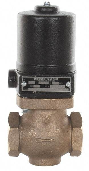 Magnatrol Valve - 1-1/4" Port, 2 Way, Solenoid Valve - Normally Closed - Industrial Tool & Supply