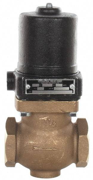 Magnatrol Valve - 1-1/2" Port, 2 Way, Solenoid Valve - Normally Closed - Industrial Tool & Supply