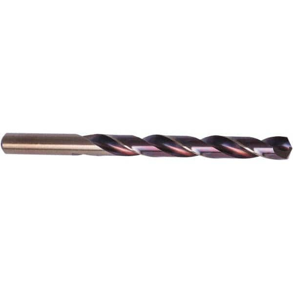 Precision Twist Drill - #9 135° Point Purple/Bronze Finish High Speed Steel Jobber Drill - Industrial Tool & Supply