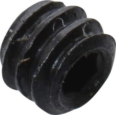 Unbrako - #2-56 UNC, 1/16" OAL, Cup Point Set Screw - Grade 8 Alloy Steel, 0.035" Key - Industrial Tool & Supply