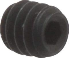 Unbrako - #2-56 UNC, 3/32" OAL, Cup Point Set Screw - Grade 8 Alloy Steel, 0.035" Key - Industrial Tool & Supply