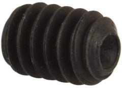 Unbrako - #2-56 UNC, 1/8" OAL, Cup Point Set Screw - Grade 8 Alloy Steel, 0.035" Key - Industrial Tool & Supply