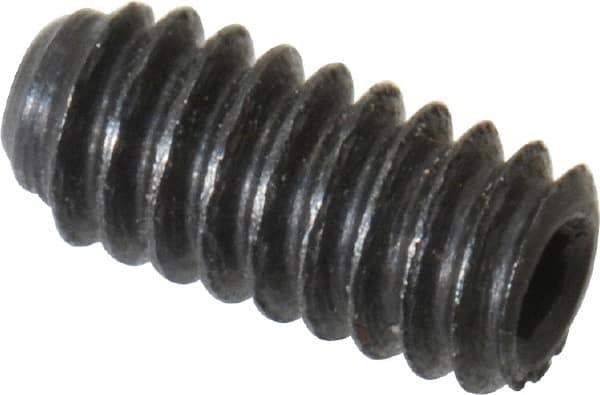 Unbrako - #2-56 UNC, 3/16" OAL, Cup Point Set Screw - Grade 8 Alloy Steel, 0.035" Key - Industrial Tool & Supply