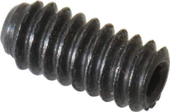 Unbrako - #2-56 UNC, 3/16" OAL, Cup Point Set Screw - Grade 8 Alloy Steel, 0.035" Key - Industrial Tool & Supply