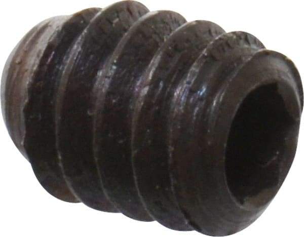 Unbrako - #3-48 UNC, 1/8" OAL, Cup Point Set Screw - Grade 8 Alloy Steel, 0.05" Key - Industrial Tool & Supply