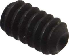 Unbrako - #4-40 UNC, 3/16" OAL, Cup Point Set Screw - Grade 8 Alloy Steel, 0.05" Key - Industrial Tool & Supply