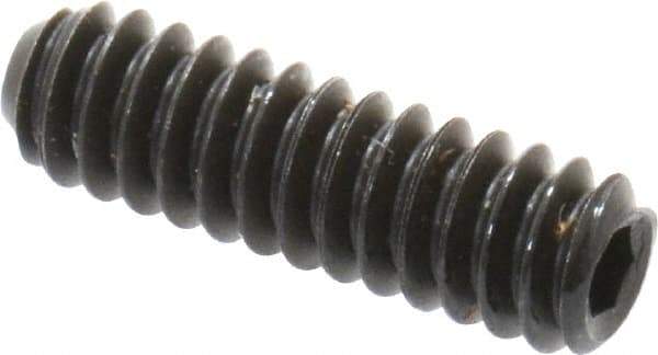 Unbrako - #4-40 UNC, 3/8" OAL, Cup Point Set Screw - Grade 8 Alloy Steel, 0.05" Key - Industrial Tool & Supply