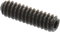 Unbrako - #4-40 UNC, 3/8" OAL, Cup Point Set Screw - Grade 8 Alloy Steel, 0.05" Key - Industrial Tool & Supply