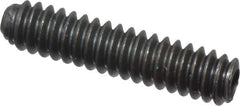 Unbrako - #4-40 UNC, 1/2" OAL, Cup Point Set Screw - Grade 8 Alloy Steel, 0.05" Key - Industrial Tool & Supply