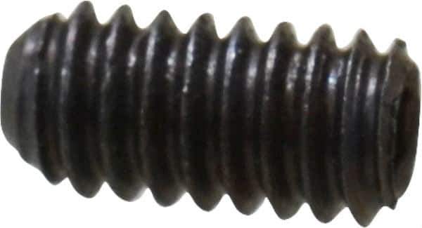 Unbrako - #5-40 UNC, 1/4" OAL, Cup Point Set Screw - Grade 8 Alloy Steel, 1/16" Key - Industrial Tool & Supply