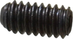 Unbrako - #5-40 UNC, 1/4" OAL, Cup Point Set Screw - Grade 8 Alloy Steel, 1/16" Key - Industrial Tool & Supply