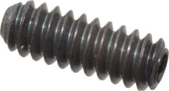 Unbrako - #6-32 UNC, 3/8" OAL, Cup Point Set Screw - Grade 8 Alloy Steel, 1/16" Key - Industrial Tool & Supply