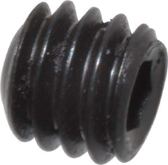 Unbrako - #6-40 UNF, 1/8" OAL, Cup Point Set Screw - Grade 8 Alloy Steel, 1/16" Key - Industrial Tool & Supply